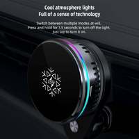 Nouveau chargeur de voiture sans fil magnétique flexible double face détachable 25W avec port Type-C, support de charge multifonctionnel pour téléphone