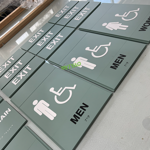 <span class=keywords><strong>Plaque</strong></span> de porte en métal inoxydable YIYAO, en laiton, toutes tailles, pour bureau - Product Image 2