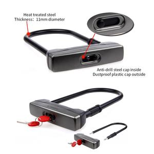 Cadenas en <span class=keywords><strong>U</strong></span> <span class=keywords><strong>antivol</strong></span> et robuste de 11mm, verrou pour vélo électrique, 10 pièces - Product Image 4