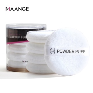 MAANGE 5 pièces de houppettes de <span class=keywords><strong>maquillage</strong></span> douces et portables en flocage, <span class=keywords><strong>lot</strong></span> d'éponges de <span class=keywords><strong>maquillage</strong></span> pour femmes - Product Image 1