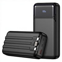 Batterie externe personnalisée avec logo, Powerbank USB-C, batterie externe 20000 mAh, Power Banks PD, charge super rapide, Power Bank 20000 avec câble