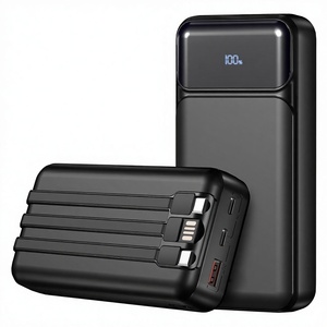 Batterie <span class=keywords><strong>externe</strong></span> personnalisée avec logo, Powerbank USB-C, batterie <span class=keywords><strong>externe</strong></span> 20000 mAh, Power Banks PD, charge super rapide, Power Bank 20000 avec câble - Product Image 1