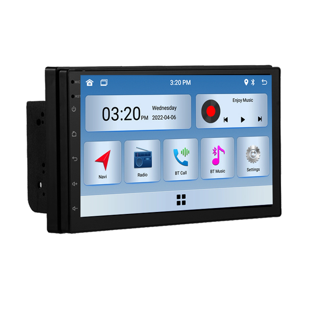 Universal 7" Android Car Radio with Auto Stereo GPS Navigation Built-in Wireless CarPlay WIFI 4G CD Player FM Transmitter DVR