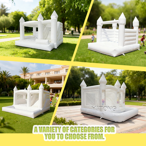 Buttafuori gonfiabile all'aperto saltatore gonfiabile in Pvc bianco casa di rimbalzo castello castello gonfiabile per bambini scivolo - Product Image 4