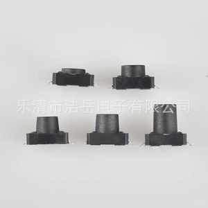 สวิตช์สัมผัสแบบติดตั้งบนพื้นผิว Jieyue 12x12  ตัวเรือน PPA  หน้าสัมผัสสแตนเลสสตีล  สวิตช์ไมโครแบบกด 4 ขา - Product Image 1