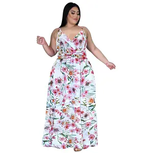 Женское платье с цветочным принтом