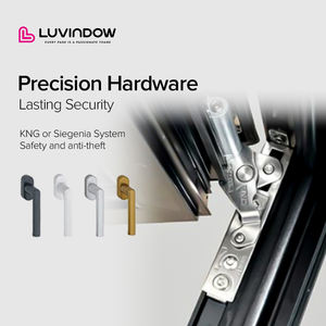 Fenêtre en aluminium à double vitrage résistante aux explosions pour immeuble <span class=keywords><strong>de</strong></span> bureaux, avec système <span class=keywords><strong>de</strong></span> bascule et <span class=keywords><strong>de</strong></span> rotation, réduction <span class=keywords><strong>de</strong></span> 25% du coût - Product Image 5