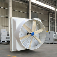 Ventilateur d'extraction à flux axial industriel de haute qualité volets automatiques atelier d'extracteur d'air en métal FRP OEM ODM pris en charge AC électrique
