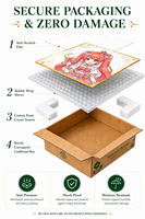 Tableau Shikishi Anime personnalisé avec feuille d'or – Art de collection pour événements et signatures