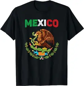 Wholesale Men's Summer Cotton T-shirts Custom Azteca Sun Stone Mexico Flag T-Shirt Print on Demand Sublimation Short Sleeve Tees