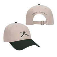 Casquette de baseball à six panneaux en coton 100% avec broderie personnalisée, couleur contrastée, fermeture à boucle métallique pour un usage décontracté en extérieur