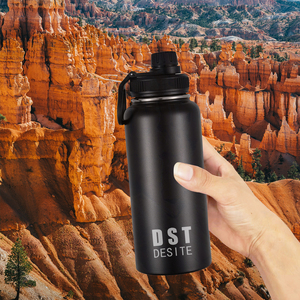 Özel Logo ile özelleştirilebilir 32oz büyük çift duvar paslanmaz çelik bardak yeniden kullanılabilir su şişesi - Product Image 5