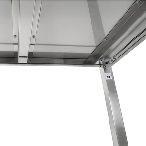 Stainless Steel Height Adjustable <b>Work</b> <b>Table</b>, Commercial Hand Crank Adjustable Prep <b>Table</b> with Lower Shelf - Product Image 6