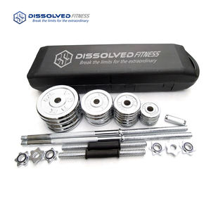 Équipement de gymnastique haltères libres de levage <span class=keywords><strong>50</strong></span> <span class=keywords><strong>Kg</strong></span> Kits d'haltères d'haltères réglables - Product Image 4