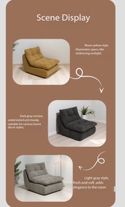 Fauteuil de salon lavable pour petits espaces - Chaise tatami 2-en-1 compressée sous vide pour balcon, mobilier de chambre moderne - Product Image 2