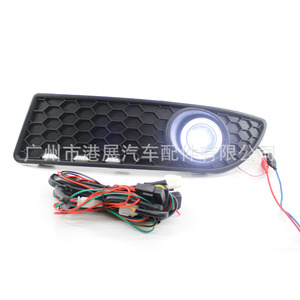 Kit de Rejilla para Faros Antiniebla con Lente de Proyector de Luz Blanca y Ojos de Ángel para Volkswagen Polo GTI 2005-2009 - Product Image 5