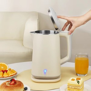 Bouilloire Électrique Sans Fil en Acier Inoxydable 1,2 L avec Arrêt Automatique, Protection Anti-Ébullition à Sec et Isolation Thermique, Garantie 5 Ans pour Usage Domestique - Product Image 1