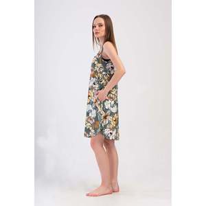 Falda informal de mujer con corte amplio y bolsillo ovalado tipo túnica - Product Image 2