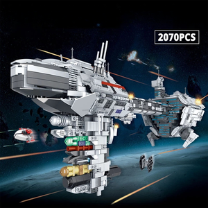 Mork 032001 MOC <span class=keywords><strong>Star</strong></span> Plan nave Nebulon-B scorta fregata medica modello fai da te giocattoli di assemblaggio in plastica set di blocchi di mattoni - Product Image 2