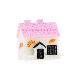 Miniature Resin House Ornament Mediterranean Style Garden Decor Freestanding Outdoor Craft <b>Model</b> - Product Image 5