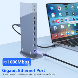 Station d'accueil triple écran 16-en-1 avec 16 ports MST HD 4K60Hz, extension à 3 écrans, USB3.0 5Gbps, station d'accueil USB C en stock - Product Image 5