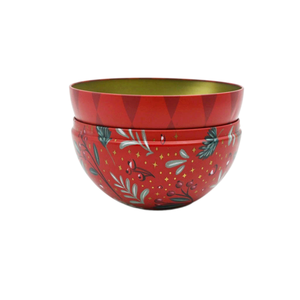 Boîte de rangement en fer blanc sur mesure pour fabricants, forme irrégulière, boule de Noël en métal pour cadeaux - Product Image 4