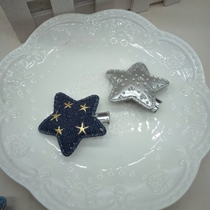 Pince à <span class=keywords><strong>cheveux</strong></span> japonaise coréenne Y2K mignonne et douce, adorable, bling, denim, en forme d'étoile, en épingle à <span class=keywords><strong>cheveux</strong></span>, <span class=keywords><strong>barrette</strong></span>, bec de canard, accessoires pour <span class=keywords><strong>cheveux</strong></span> - Product Image 5