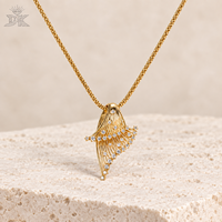 Collier sophistiqué en diamant de laboratoire inspiré des organes, or massif 18 carats, luxe intemporel, idéal pour les événements de gala, les anniversaires