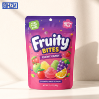 Sachets Doypack Personnalisés Imprimés Refermables avec Fermeture Ziplock pour Aliments, Sacs Découpés à l'Emporte-Pièce, Emballage Plastique Anti-Odeur, Sacs Mylar