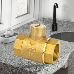 Shanghai Lianggong 1 pouce DN20 manuel haute température chauffage robinet à boisseau sphérique antivol serrure magnétique 4/<span class=keywords><strong>6</strong></span> Points compteur d'eau en cuivre - Product Image 2