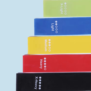 Usine en gros Nature <span class=keywords><strong>Latex</strong></span> logo personnalisé 5 bandes de résistance élastiques de couleur pour boucle de résistance d'entraînement de fitness - Product Image 3