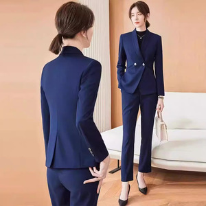 Women's Suit Set Polyester Formal Full Sleeve Spring Anti-Wrinkle Work Clothes - Product Image 1
