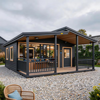 Maison conteneur robuste avec cuisine, chambre et toilettes pour maison préfabriquée moderne, pièce mobile