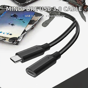 كابل تمديد USB من Mindpure مع نقل بيانات 5 جيجابايت في الثانية وشحن سريع للكمبيوتر والهاتف المحمول ولوحة مكتوبة بخط اليد - Product Image 5
