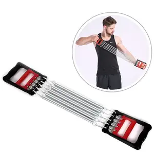 Poignée en plastique portable Extenseur de poitrine à cinq ressorts Exerciseur de traction avec pince à main Développeur de poignet pour entraînement Bras Poitrine