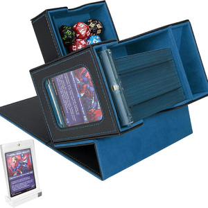 Boîte de rangement pour cartes TCG avec tour à dés / Boîte de rangement pour cartes compatible avec <span class=keywords><strong>Magic</strong></span> the <span class=keywords><strong>Gathering</strong></span>/Commander/Yugioh - Product Image 3