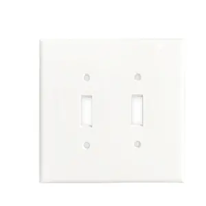 Interrupteur à bascule américain de haute qualité à 2 pôles et plaque murale, homologué CUL, 15A 120V NFC HUAYA LD-7002 - Product Image 1