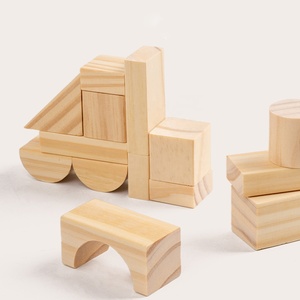บล็อกไม้เสริมพัฒนาการ ของเล่นไม้คลาสสิก ชิ้นส่วนไม้สร้างสรรค์ ของเล่นเสริมทักษะการเรียนรู้ ฝึกการซ้อนและสร้างสรรค์ - Product Image 3