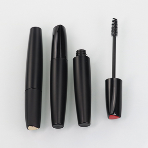 ขวดน้ำเจลสีดำทรงกลมขนาด8มล. พร้อมฝาขวดน้ำทรงสามเหลี่ยมสครับผิวเติบโตของขนตาสีดำหลอดเปล่า - Product Image 3