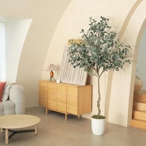 Style nordique grand arbre d'<span class=keywords><strong>eucalyptus</strong></span> artificiel à la mode vert <span class=keywords><strong>intérieur</strong></span> décoration de la maison <span class=keywords><strong>Pot</strong></span> en plastique Ins Style décoration intérieure - Product Image 4