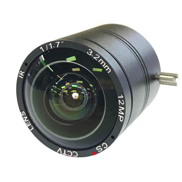 12MP 1/1.7 3.2mm 8mm 5mp Lens CCTV 12 Megapixels Industrial Camera CS Lens for USB SDI IP Box HD Camera HQCAM IMX226 IMX274