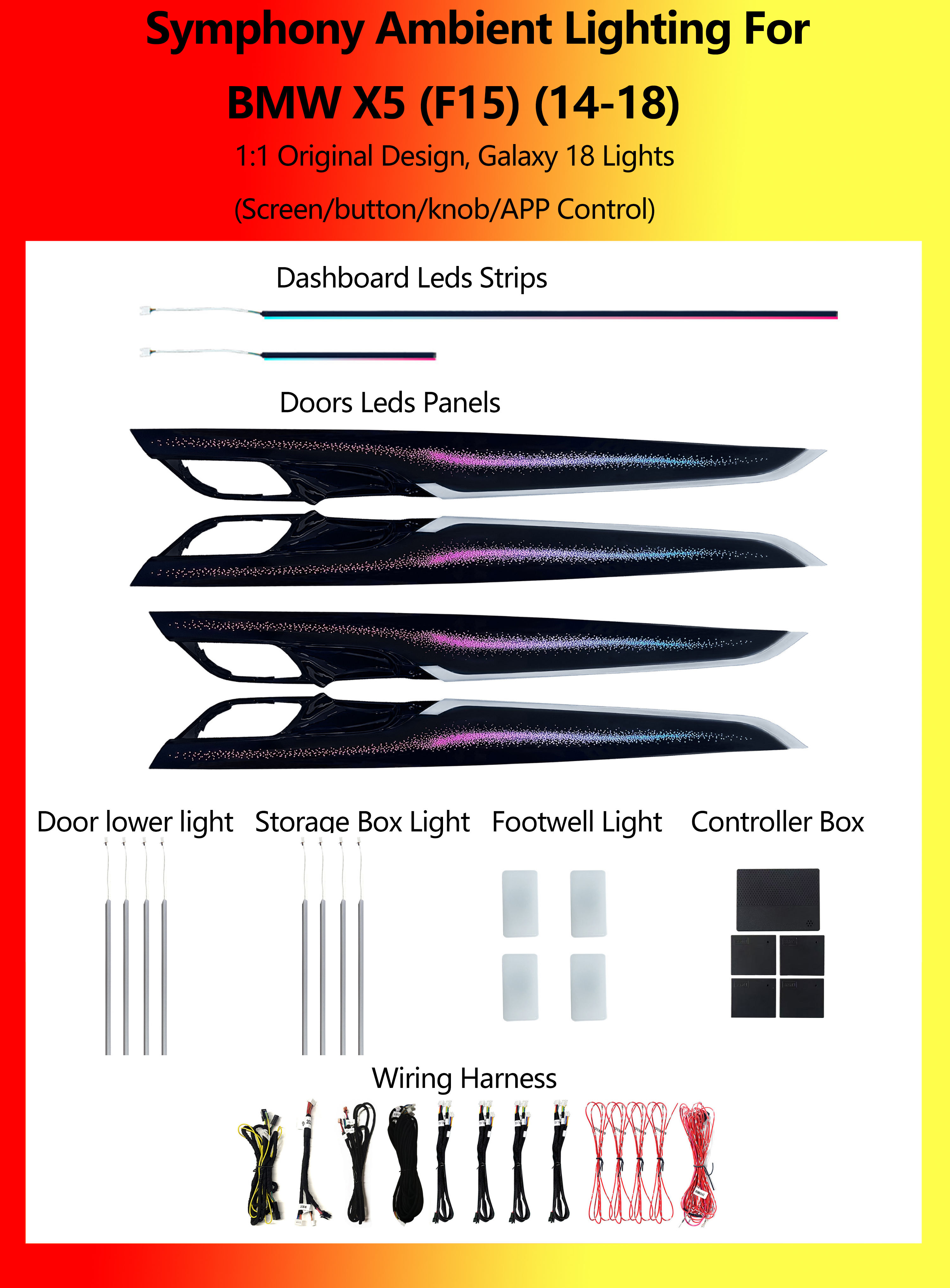 BMW X5 (F15)Galaxy Symphony 18 Lights