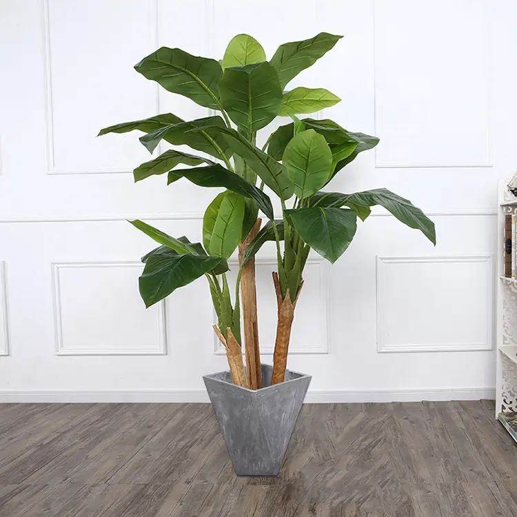 Support de bonsaï Offres Spéciales plantes de banane plantain plantes artificielles décoratives pour la maison extérieure