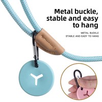 Boucle de sac à déjections canines en silicone multicolore et étanche, clip léger pour sacs à crottes, accessoire pour la promenade quotidienne et l'entraînement des chiens