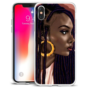 Ốp Lưng Mềm TPU Mờ Ma Thuật Melanin Phụ Nữ Màu Đen Cho <span class=keywords><strong>Iphone</strong></span> 12 Ốp Lưng Cô Gái Màu Đen - Product Image 5