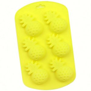 Eco-Friendly 6 Hole Fruit Pineapple Shape Cake Candy Reused Diy Hand Make <b>Soap</b> Canle Silicone Epxoy <b>Mold</b> OEM\ODM - Product Image 3
