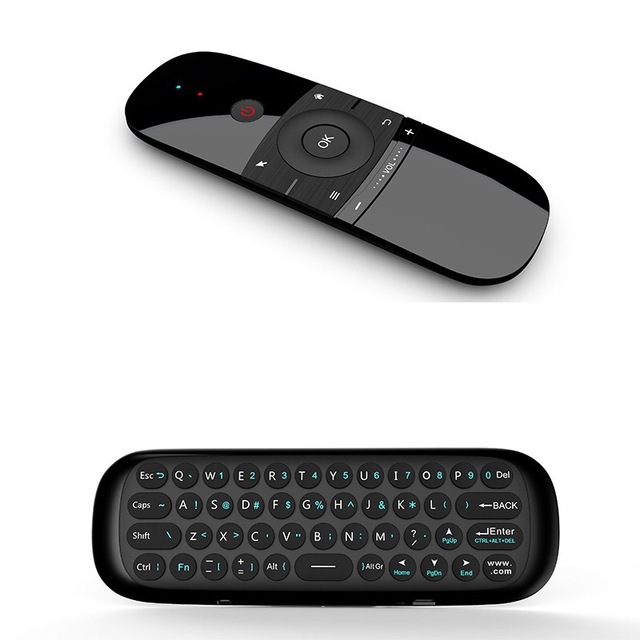 W1 Keyboard Mouse Wireless 2.4G Fly Air Mouse Chargeable Mini Learning Code Voice Control for Android TV Box/Mini PC/TV