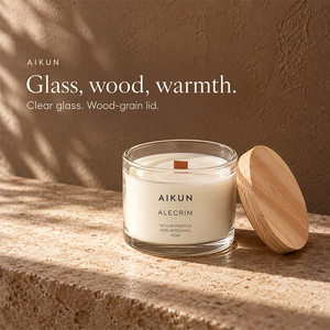 Bougie en verre décorative de Noël AIKUN, parfum personnalisé, aromathérapie haut de gamme, bougie parfumée de luxe avec boîte cadeau - Product Image 2