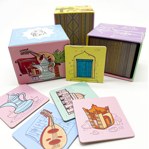 Cartes mémoire éducatives pour enfants imprimées sur mesure, vente en gros, cartes épaisses pour l'apprentissage du <span class=keywords><strong>français</strong></span>, cartes d'apprentissage des langues - Product Image 1