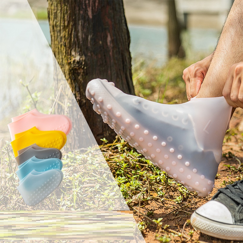 Лидер продаж, оптовая продажа, индивидуальный многоразовый нескользящий чехол для обуви, водонепроницаемый чехол для обуви из жидкого силикона